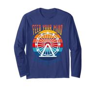 Nutri la tua mente con positività Retro Maglia a Manica