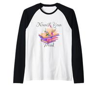 Nutri la Tua Mente: Regalo di Ispirazione per la consapevolezza e Il Benessere Maglia con Maniche Raglan