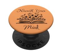 Nutri la tua mente: regalo di ispirazione per la consapevolezza e il benessere PopSockets PopGrip Adesivo