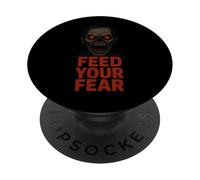 Nutri la tua paura zombie spaventoso PopSockets PopGrip Adesivo