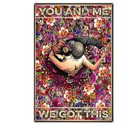 Nutriate Targa in latta vintage con scritta in lingua inglese "You & Me We Got This Signs", Love Dancing, Love Music Signs, regalo per amanti della danza, per marito e moglie, decorazione per la casa