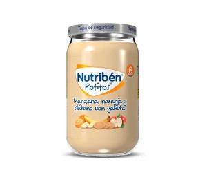 Nutriben Apple, Orange, Banana e biscotti Potito 235g - Alimento per bambini