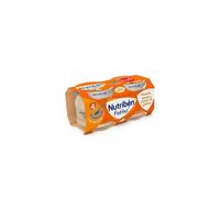 Nutriben Potito Bipack Mela Arancia Platano E Biscotto 2x120g - Alimento per bambini