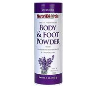 NutriBiotic, Body & Foot Powder con estratto di semi di pompelmo e olio di lavanda, lavanda, 4 oz (113 g)