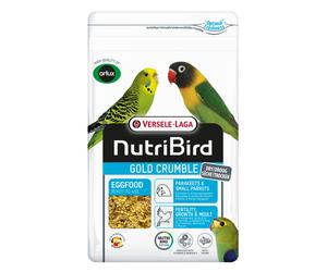 NutriBird Gold Crumble Parrocchetti e Piccoli Pappagalli - 1 kg