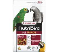 NUTRIBIRD P15 tropical estrusi per grandi pappagalli 1KG CENERINI ARA CACATUA