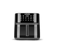nutribullet Crisplite Vision NBA0811DG, Friggitrice ad Aria 8L, Controllo Digitale 80-200°, Senza PFAS, 8 Impostazioni Automatiche, Controllo Touch, Cestello Lavabile Lavastoviglie, 2000W, Nero Opaco