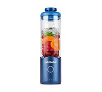 nutribullet Flex 590ml Mini Frullatore Portatile senza fili, Ricaricabile, con Manico e Tappo a Beccuccio, Tritatutto, per Smoothies e Frullati, Trita Ghiaccio e Frutta Congelata, Blu (NBP013BL)