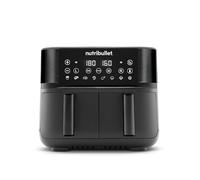 Nutribullet - Friggitrice ad Aria a Doppio Cassetto | 2850W | 2 Cestelli da 4L | 8 Modalita di Cottura | Nera