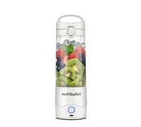 nutribullet Frullatore portatile in bianco - Potente lama di estrazione, tazza da 475 ml, coperchio da asporto, cavo di ricarica USB-C e guida utente - Offre oltre 15 cicli di miscelazione - Frullati