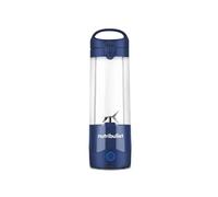 nutribullet Frullatore portatile in blu marino, potente lama per estrattore, tazza da 475 ml, coperchio da asporto, cavo di ricarica USB-C e guida utente (lingua italiana non garantita), offre oltre