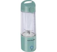 nutribullet portable blender, frullatore portatile, 475ml BPA free, mini frullatore, frullatore multifunzione, caricatore USB-C, oltre 15 cicli frullatura, azzurro, NBP003LBL