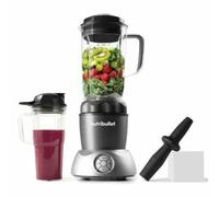 Nutribullet Select 2.0 - Mixer compatto e molto potente da 1000 Watt, set da 10 pezzi, cre smoothie con l’estrattore di nutrienti, coperchio ventilat, colore grigio antracite, senza BPA