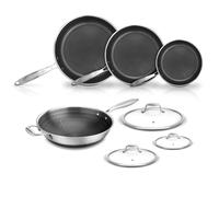 NutriChef 7-Piece Cookware Set Stainless Steel