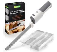 NutriChef Coltello Elettrico da Cucina Cordless Facile da Usare con Pulsante