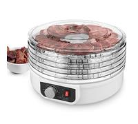 NutriChef Essiccatore Alimentare 5 Ripiani per Carne, Funghi, Frutta e Verdura con Circolazione Aria Calda, Facile da Pulire, Essiccatore Domestico Compatto