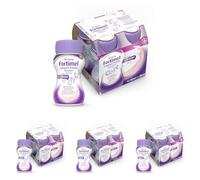 NUTRICIA FORTIMEL COMPACT PROTEIN SENSATION - Supplemento Ipercalorico e Iperproteico, utile in caso di Malnutrizione, Alimento a Fini Medici Speciali, Gusto Frutti Rossi Rinfrescanti - 4x125ml