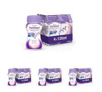 NUTRICIA FORTIMEL COMPACT PROTEIN - Supplemento Ipercalorico e Iperproteico Altamente Palatabile e Compatto, utile in caso di Malnutrizione, Alimento a Fini Medici Speciali, Gusto Fragola - 4 x 125ml