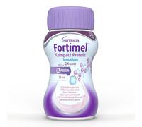 Nutricia Fortimel Compact Protein Supplemento Nutrizionale Iperproteico Ipercaloric Gusto Frutti Rossi Rinfrescanti, 4x125ml