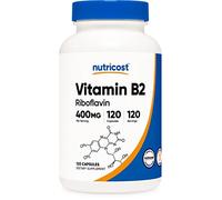 Nutricost Vitamina B2 (Riboflavina) 400mg 120 Capsule