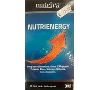 NUTRIENERGY integratore alimentare magnesio , potassio , zinco NUTRIVA 20 Stick
