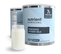 Nutrient Survival Latte in polvere vitaminico, forniture prepper liofilizzate e forniture alimentari di emergenza, 21 nutrienti essenziali, senza soia e glutine, stabile fino a 25 anni, una lattina,