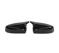 Nutriess 2pcs Auto Side Side Door Retroview Capi di copertura dello specchio Capsine Sostituzione impermeabile per E70 X5 2007 2013 Glossy Nero (Noir brillant)