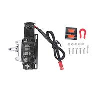 NutriEss Argano Automatico Remoto Controllo RC Accessorio Accessorio per Prestazioni ad Alte Prestazioni in Metallo per 1/10 Scala Assiale SCX10 4 D90 TF2 CC01 Black Red 73mm Lunghezza (Nero)