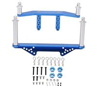 NutriEss Attacchi del Corpo Posteriore Anteriore in Lega di Alluminio con Pali del Corpo Parti di aggiornamento del Servizio Pesante per Slash 2WD 1/10 Auto RC Accessori per esaltatore per (Bleu)