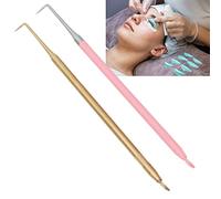 Nutriess B6 Lash Perm Lift Tools Confezione da 2 pezzi Punta curva Pettine corto Asta di separazione delle ciglia in acciaio inossidabile (2)