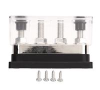 NutriEss Barratura del bus di distribuzione dell'alimentazione Blocco alta corrente 600A M10 Stud DC12V a 48 V per automobili per le barche per yacht ABS in lega di zinco in lega in lega (Noir)