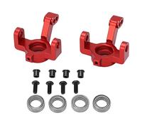 NutriEss Braccio snodato in Lega di Alluminio per sterzo Auto RC, Parti di aggiornamento per Latrax Teton 1/18 Crawler, Braccio snodato in Metallo Resistente ad Alte Prestazioni, Leggero, (Rouge)