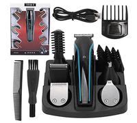 Nutriess Electric Beard Trimmer Kit 6 in 1 Ergonomic Design Washable for Precise Grooming and Hair Clipping