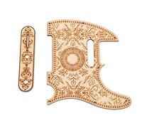 Nutriess Guitar PkeyGuard Set Maple Wood Plate Protector per parti di sostituzione della chitarra TL con design in legno per protezione e personalizzazione della chitarra