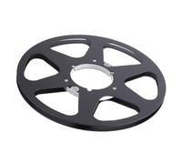 Nutriess in lega di alluminio da 10,5 pollici a 6 buche di apertura universale Parte di bobina di takeup vuota nastro audio per REVOX STUTER GOLD (Noir)