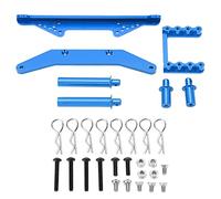 NutriEss Kit di aggiornamento in lega di alluminio durevole in alluminio durevole a corpone per taglio di sostituzione di installazione facile per taglio 2wd 1/10 auto di controllo remoto (Bleu)