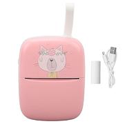 NutriEss Mini bluetooth stampante termico stampante portatile etichetta wireless stampante connessione rapida funzioni multiple per studenti bambini che imparano l'ufficio di casa (Rosé)