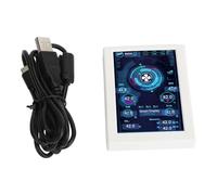 NutriEss Monitor USB C con display della temperatura del PC, girevole a 360 gradi, CPU GPU, rete, disco rigido, memoria, dati, schermo in tempo reale per appassionati di computer e