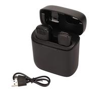 NutriEss Plug e clip di riduzione del rumore professionale del microfono Lavalier wireless con cassa di ricarica per la custodia per YouTube tiktok vloggers Android iOS