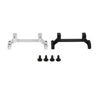 NutriEss Ponte RC Staffa del timone Alluminio Alluminio Usura Resistente alla parte leggera Parte di sostituzione ad alta resistenza per un IMOG Auto RC 2 pacchetto con viti (Argento)