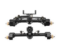 NutriEss RC Auto Metal Front Portale Portale Portale Set Set in Lega di Alluminio CNC Aggiornamento delle Prestazioni Pesanti per Servizio Pesante per assiale 1/24 SCX24 Crawler Truck (Nero)