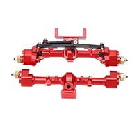 NutriEss RC Auto Metal Front Portale Portale Portale Set Set in Lega di Alluminio CNC Aggiornamento delle Prestazioni Pesanti per Servizio Pesante per assiale 1/24 SCX24 Crawler Truck (Rosso)