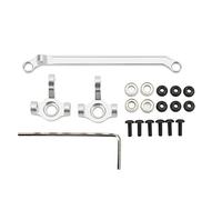 NutriEss RC Metal Steering Cup Steering Rod Hex Wrench Set Aluminum Alloy Performance Upgrade for Jimny XMYKC01CM 1/16 RC Car Parts (Silver)