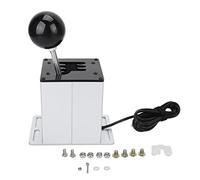 NutriEss Simulatore di cambio USB H Gearshifter per ATS ETS Dust WRC Sim Racing Games compatibile con i volanti G29 G27 G25 T300 T300RS GT T500 in lega di alluminio bianco in acciaio