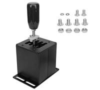 NutriEss Simulatore USB Shifter Racing Gear Stick Impugnatura in fibra di carbonio Plug and Play Compatibile con G29 G27 G25 G920 T300RS GT Volante per giochi di corse per PC Nero