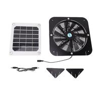 NutriEss Solar Alevato Solar Ventilazione Pannello Solare 100W Pannello Solare da 13,5 Pollici meccanismo di Raffreddamento alle intemperie per Animali Domestici Chicken Coop