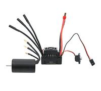 NutriEss Supera 3660 MOTORE INFILEFLESSE INFIGLIO IST Impostare Motore di coppia alta 4 pole con ESC da 60A per accessori per auto RC 1/10 Nero (3300KV+60A Regolatore elettrico)
