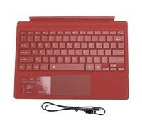 NutriEss Tastiera bluetooth magnetica retroilluminazione colorata filo multi touchpad meno bluetooth5.0 tablet tablet per pro 3 4 5 6 7 (Rosso)
