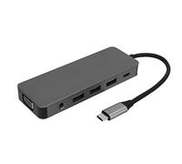 Nutriess USB C HUB 4K 11 in 1 Multiport PD Carica rapida VGA Memory Scher Reater USB C Docking Station per laptop