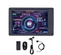 NutriEss USB Mini Screen Computer temp CPU RAM Monitor 3.5in IPS Lucione regolabile Linea Motherbow Codice per la visualizzazione dei dati PC (con linea del gomito)